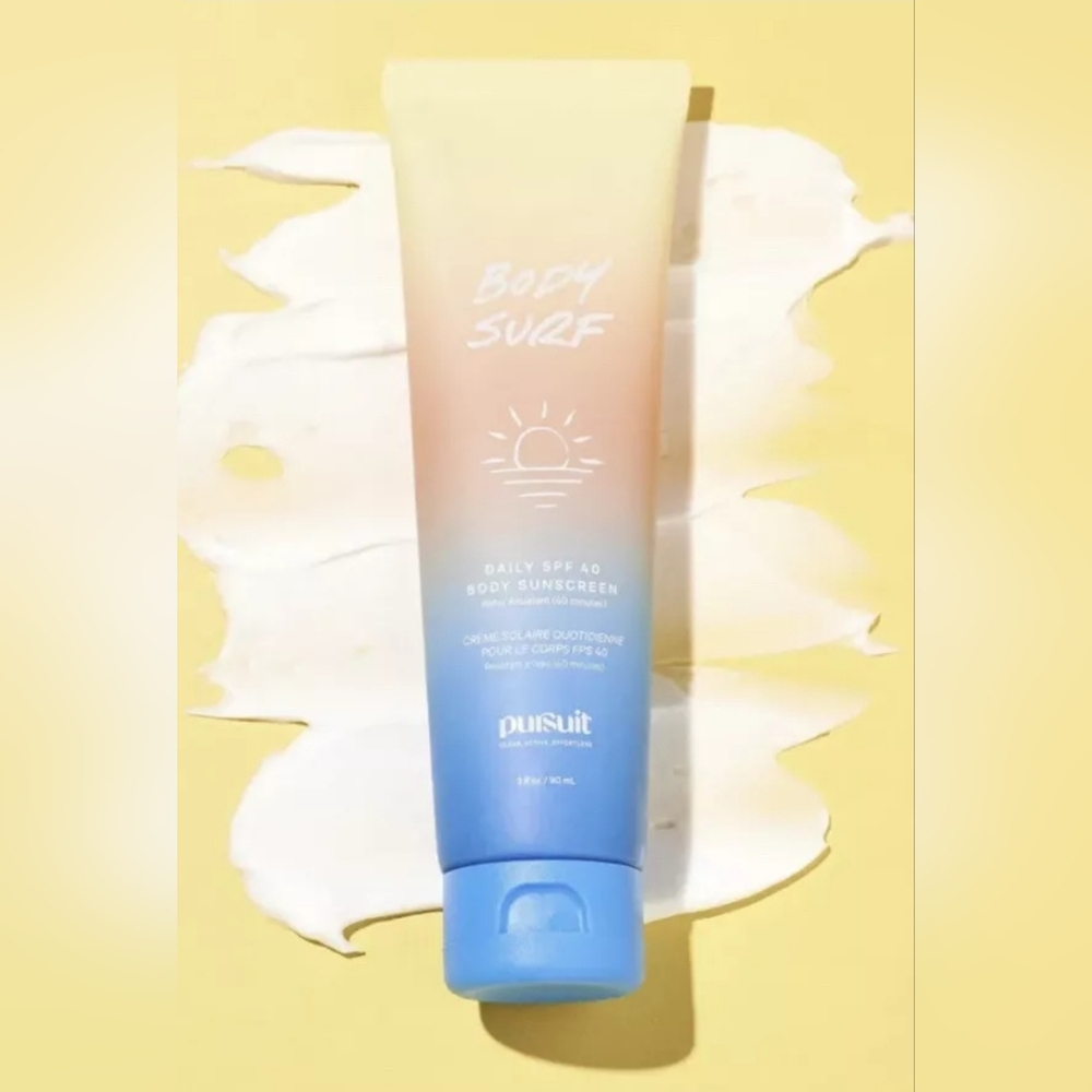 NIB Pursuit Body Surf Daily SPF 40 Sunscreen 3oz/90ml‎ Full Size Sun Protection.